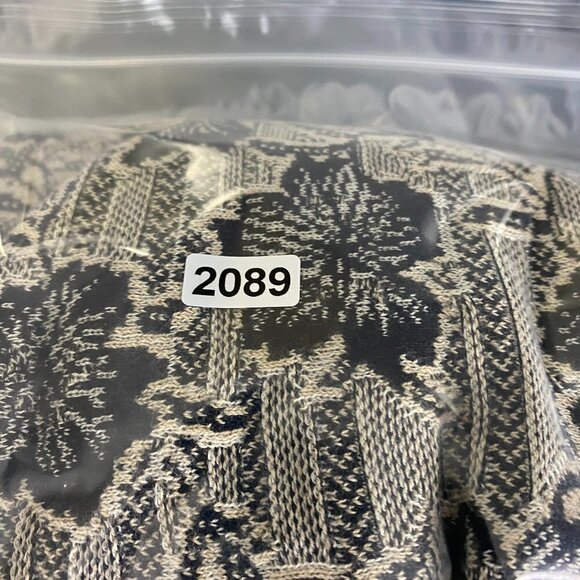 Peruvian Connection Floral Knit Sweater Dress Womens Small S Tan Black Pima - Picture 7 of 7